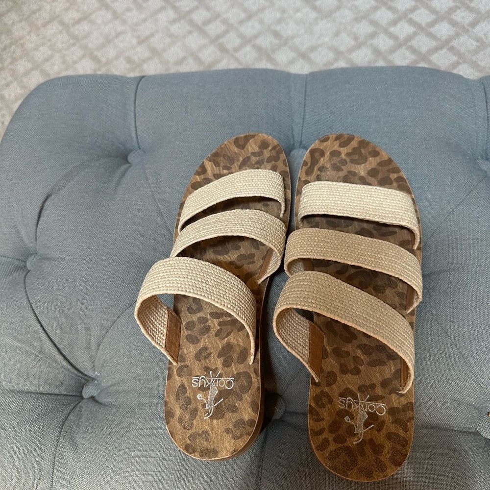 Corkys flat sandals. Size 9. Worn only a couple of times.